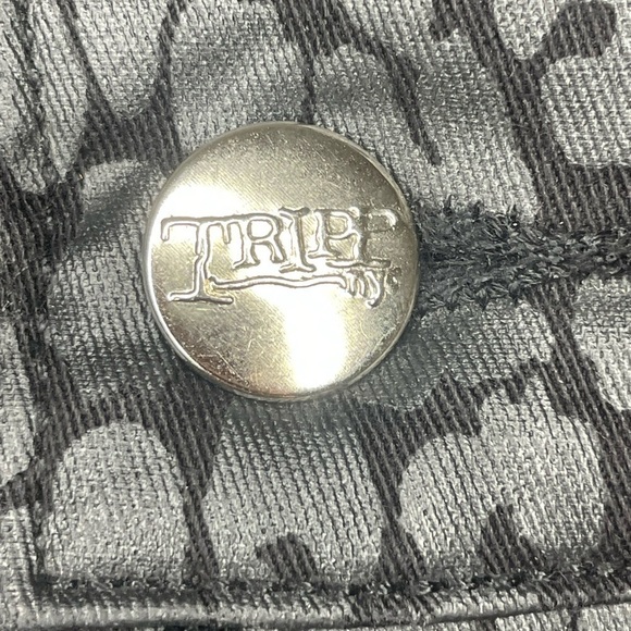 TRIPP NYC jeans T-back goth punk sz 5 waist 30 skull rivet detail - Picture 4 of 11